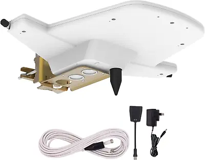 Outdoor Digital TV Antenna Amplified Aerial Booster DAB+ UHF/VHF Caravan RV Boat • $89.75