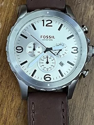 Men’s Genuine Leather Fossil Watch  • $30