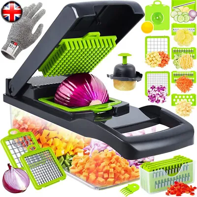 £11.85 • Buy 16-in-1 Vegetable Chopper Mandoline Vegetable Cutter Slicer Food Chopper Kitchen