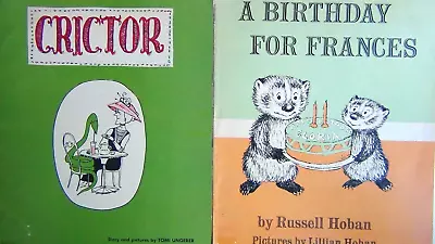 2 Vintage PBs: Crictor By Tomi Ungerer & A Birthday For Frances By Russell Hoban • $12.95