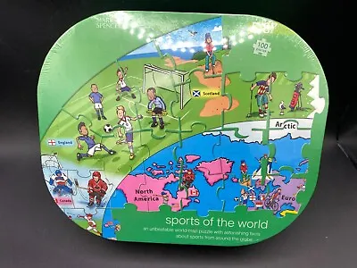 Sports Of The World Map Jigsaw Puzzle 5-8 Yrs Marks & Spencer’s 100 Pcs • £10.42