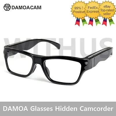 DAMOACAM Basic Black Glasses Hidden Camcorder Camera Damoa GC200FHDW - Tracking • $407.69