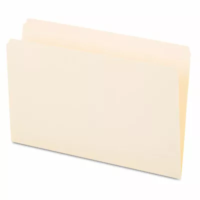 UNIVERSAL File Folders Straight Cut One-Ply Top Tab Legal Manila 100/Box 15110 • $19.98