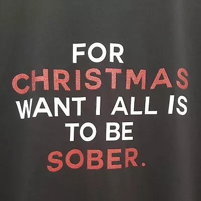 £8 • Buy Christmas T Shirt Large New Old Stock Sober Christmas Mens Women Unisex T Shirt