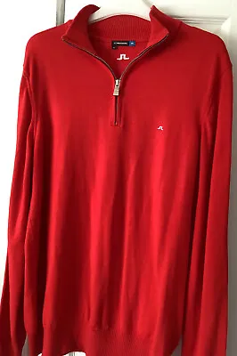 £12 • Buy Lovely Men’s J Lindeberg Light Merino Wool Golf Jumper Grey Size XL As Nw!