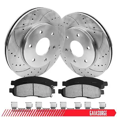 Front Brake Rotors + Ceramic Brake Pad For Nissan TITAN Armada Pathfinder Armada • $88.34