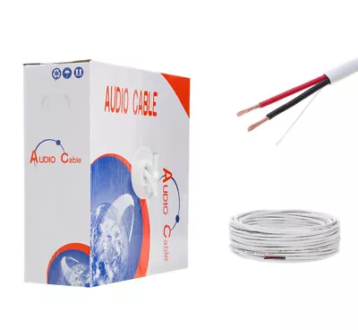 12AWG Speaker Wire 500ft CL2 In Wall 12/2 Gauge 2 Conductor Bulk Audio Cable • $119.95