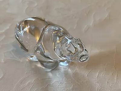 Vintage 1980s Hadeland Of Norway Crystal Art Glass Polar Bear Figurine  • $14.99