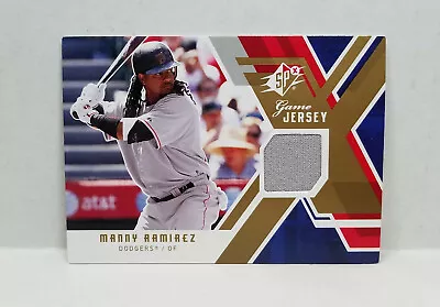 2009 Upper Deck SPx Manny Ramirez GJ-MR Game Used Jersey  Grey Swath  • $5.99