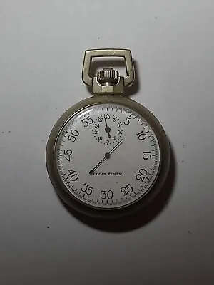 Vintage Elgin WWII Military Bomb Timer “Jitterbug” Pocket Stop Watch 7 Jewels • $65
