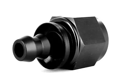 £5.19 • Buy Motorsport AN -6 (AN6) STRAIGHT To 12mm 9/16  Barb Hose Fitting In Black MSA