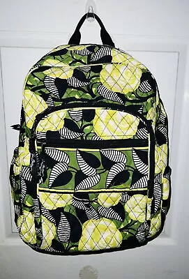 Vera Bradley Essential Large Backpack Fan Flowers Green • $15.99