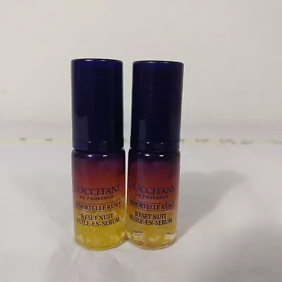 L'Occitane Immortelle Reset Overnight Nuit Oil Serum Travel Size 5MLx2 ( NEW) • $22.99