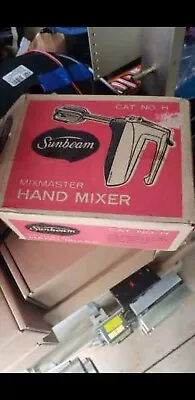 New Vintage Sunbeam Mixmaster Hand Mixer Model H Open Box • $45