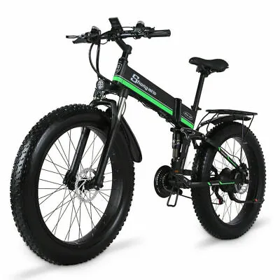 $1599 • Buy 1000W 26 Inch Electric Bike Fat Tire Ebike Mountain Bike Folding Bicycle Pedelec