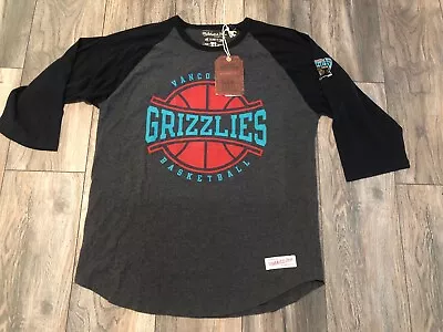 Nwt’s Mitchell & Ness Raglan Vancouver Grizzlies NBA Shirt Men’s XL/ L • $29.69