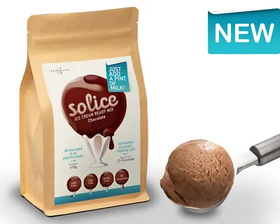 Solice Chocolate | Dairy Ice Cream Mix | DIY With Just A Mixer | 14 Scoops • £8.90