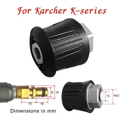 Quick Release M22 Female Screw Thread Coupling Hose Adapter For Karcher K Series • £6.89