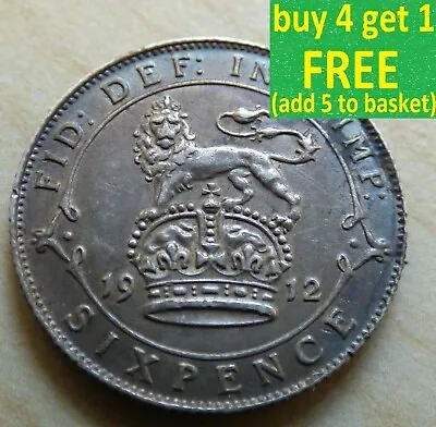 £4.99 • Buy George V Sixpence 6D Silver Coins Choose Your Date 1910-1936 Choice 