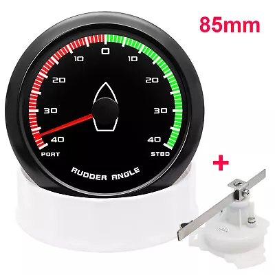 85mm Marine Boat Rudder Angle Gauge Meter Indicator 0-190ohms With Mating Sensor • $36.80