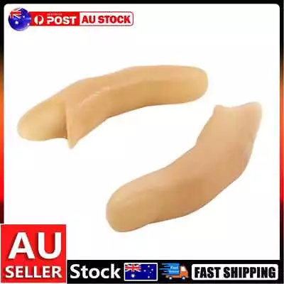 Novelty Simulation Finger Sleeve Long Thumb Fake Finger Magic Props (Soft) AU • $7.39