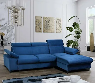 £760 • Buy Corner Sofa Bed APRILLA With Storage Container Adjustable Sleep Function New