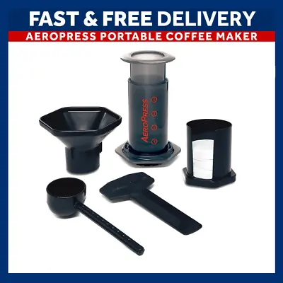 Aerobie AeroPress Coffee Machine With Filters And Replacement Cap - UK SELLER • £6.45