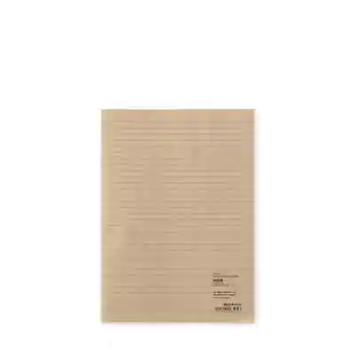 MUJI Unbleached Paper Notebook A5 Horizontal Lines 32 Sheets 64 Pages • $3