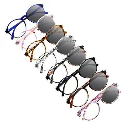 £15.59 • Buy Transition Photochromic Women Round Frame Reading Glasses Sunglasses +1.00~+6.00
