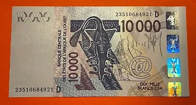 West African States Mali 10000 Francs 2023 In UNC P-418D New • $40