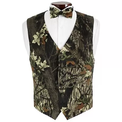 Mossy Oak Tuxedo Vest And Bowtie • $148.50