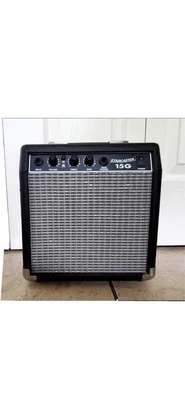 $99 • Buy Fender Frontman 15G 15 Watt Guitar Amp N.O.S. In Box Black Silver Hard To Find 