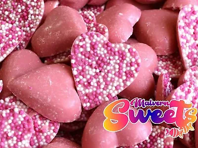 Chocolate Pink Hearts Valentines Day Wholesale Pick N Mix Wedding RETRO SWEETS • £4.19