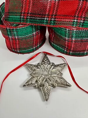 Vintage Christmas Ornament Puffy Snowflake Shape 15.4 Grams • $35