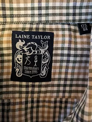 Laine-taylor Mens 44/17.5 Check Long Sleeve Shirt  • £5