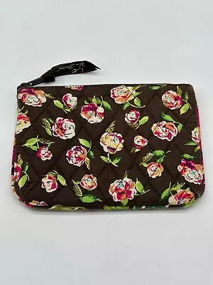 Vera Bradley English Rose Cosmetic Makeup Bag Nylon Lined Travel • $7.99