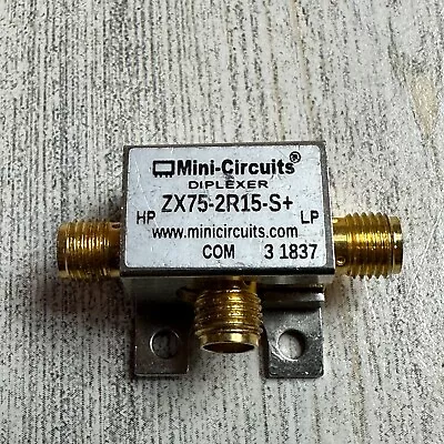 Mini-Circuits ZX75-2R15-S+ Lumped LC Diplexer DC-20/950-2150 MHz Connector SMA • $46.19