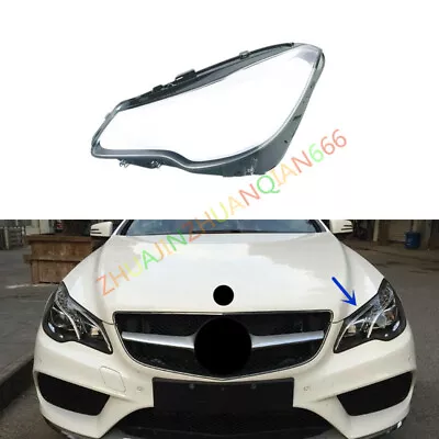 Left Headlight Lens Shell + Sealant For Mercedes W207 E-Class Coupe 2014-2017 • $119.04