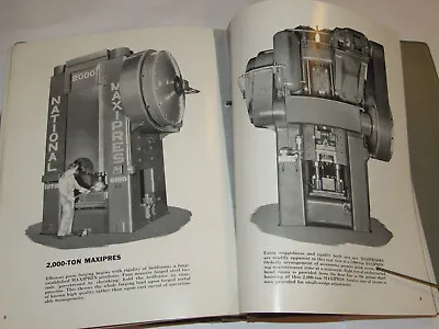 VTG 1940s NATIONAL MACHINERY CO FORGING MACHINERY CATALOG/INFO BOOK! TIFFINOHIO • $248.99