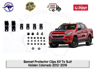 $39.99 • Buy Bonnet Protector Fitting Kit Clips Brackets To Suit Holden Colorado 12-16