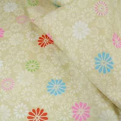 Floral Dress Material 100% Cotton Fabric Sold By The Meter 63  Wide • £5.50