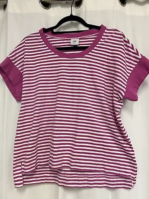 Pink Striped Cabi Top; Size: S • $9.99