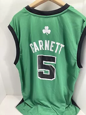 Adidas Jersey Men Size XL Green Garnett #5 Shamrock Boston Celtics Sleeveless • $22.46