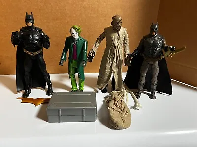 $39 • Buy 2008 DC Batman Dark Knight Movie Action Figures - (2) Batman, Joker & Scarecrow