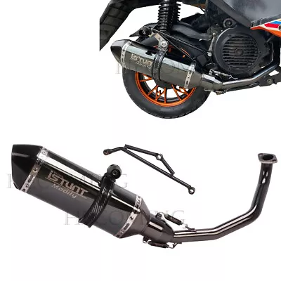 Full Exhaust System For GY6 Engine Gy6 150cc 125cc Scooter Moped ATV W DB Killer • $99.23