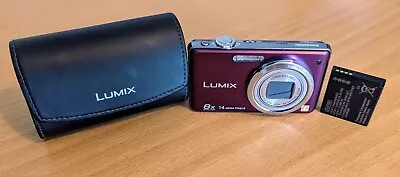 Panasonic LUMIX DMC-FS30 14.1MP Digital Camera - Purple. Tested No Charger. • £59.99