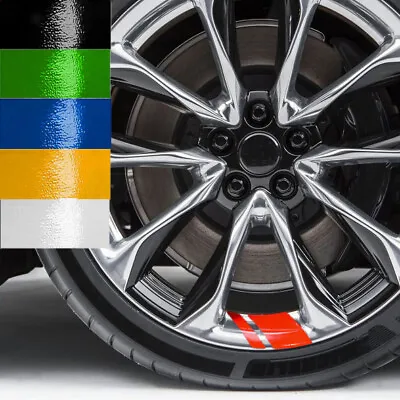 6x Universal Fit Sport Race Car Wheel Rim Hash Mark Stripe Overlay Decal Sticker • $3.99