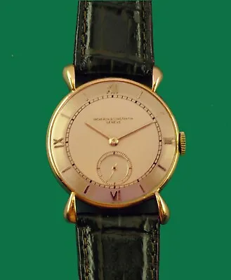 $4999 • Buy Vintage 40's 18k Rose Gold Vacheron Constantin Cal.V453  Fancy Lugs Men's Watch