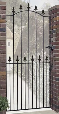 Salva Spear Top Tall Garden Side Gates 762mm To 1220mm Gap Wrought Iron Metal • £192