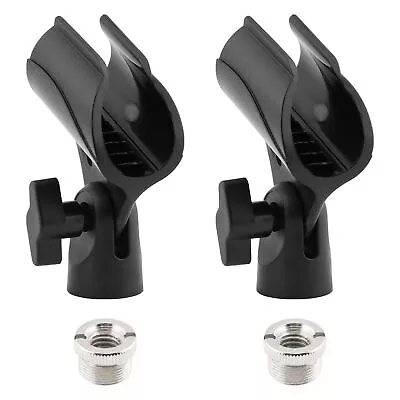 2pcs Adjustable Mic Clip Holder Portable Mic Stand Clip Microphone Holder Uni... • $6.58